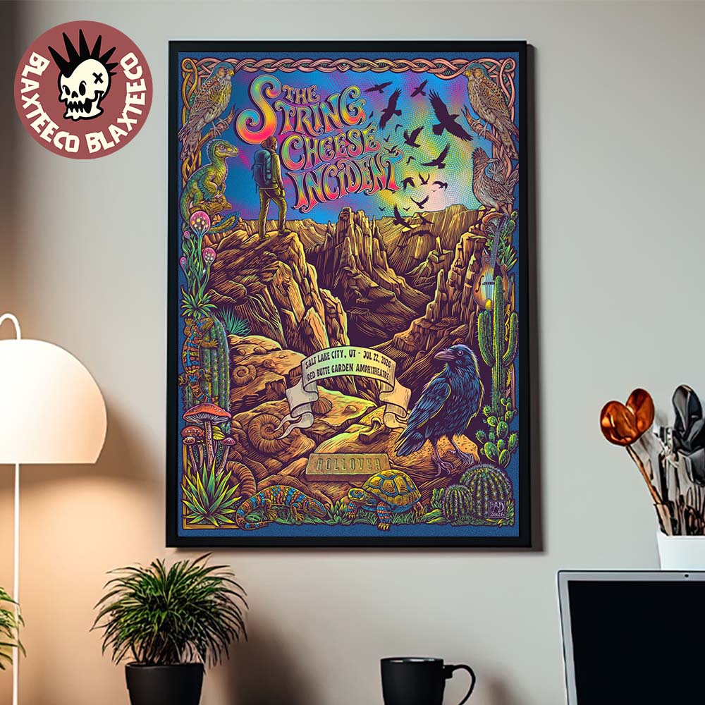 The String Cheese Incident Salt Lake City Utah 2026 Event Poster At Red Butte Garden Amphitheatre On July 22 2026 Poster Canvas