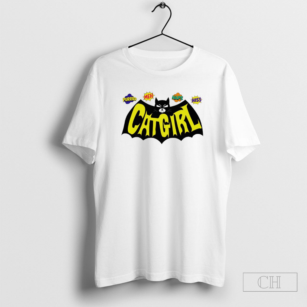 The Cat Girl Bat Action Ringer Shirts Unisex
