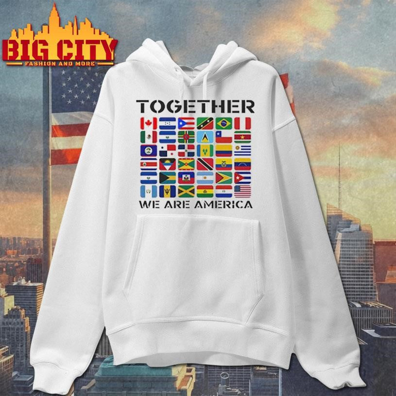 Together We Are America Flags Shirt Unisex
