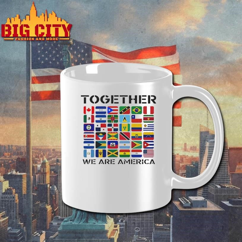 Together We Are America Flags Shirt Unisex