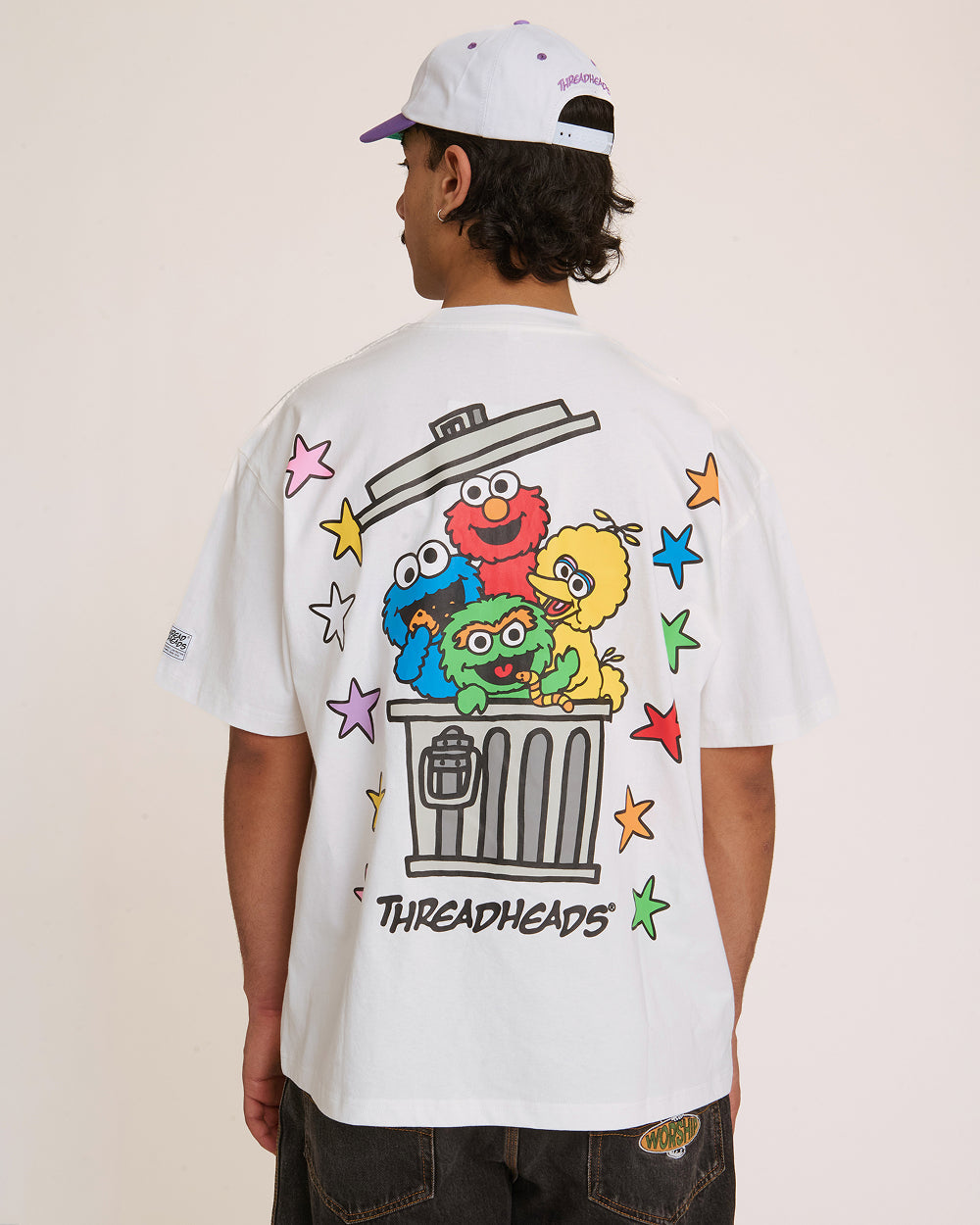 Tokyo Bin Party White Oversized Tee Unisex