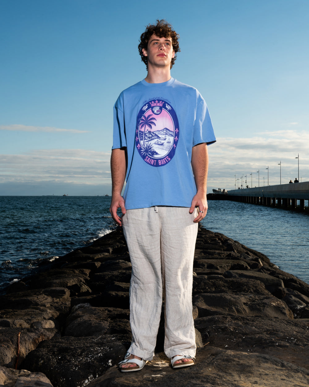 Saint Barts Scene Oversized Tee Unisex