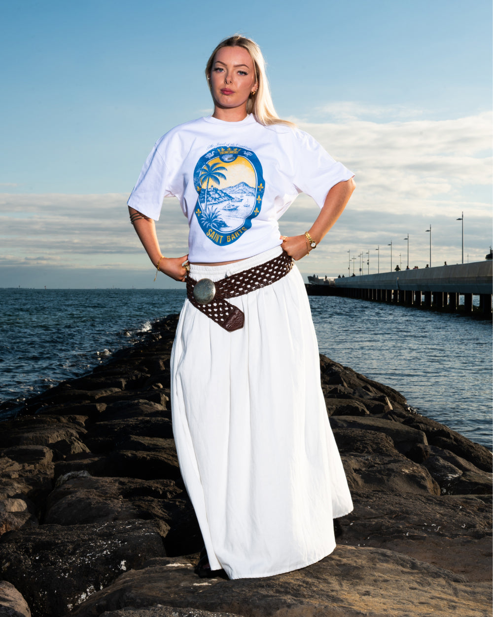 Saint Barts Scene Oversized Tee Unisex
