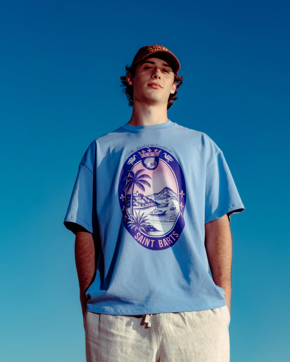 Saint Barts Scene Oversized Tee Unisex