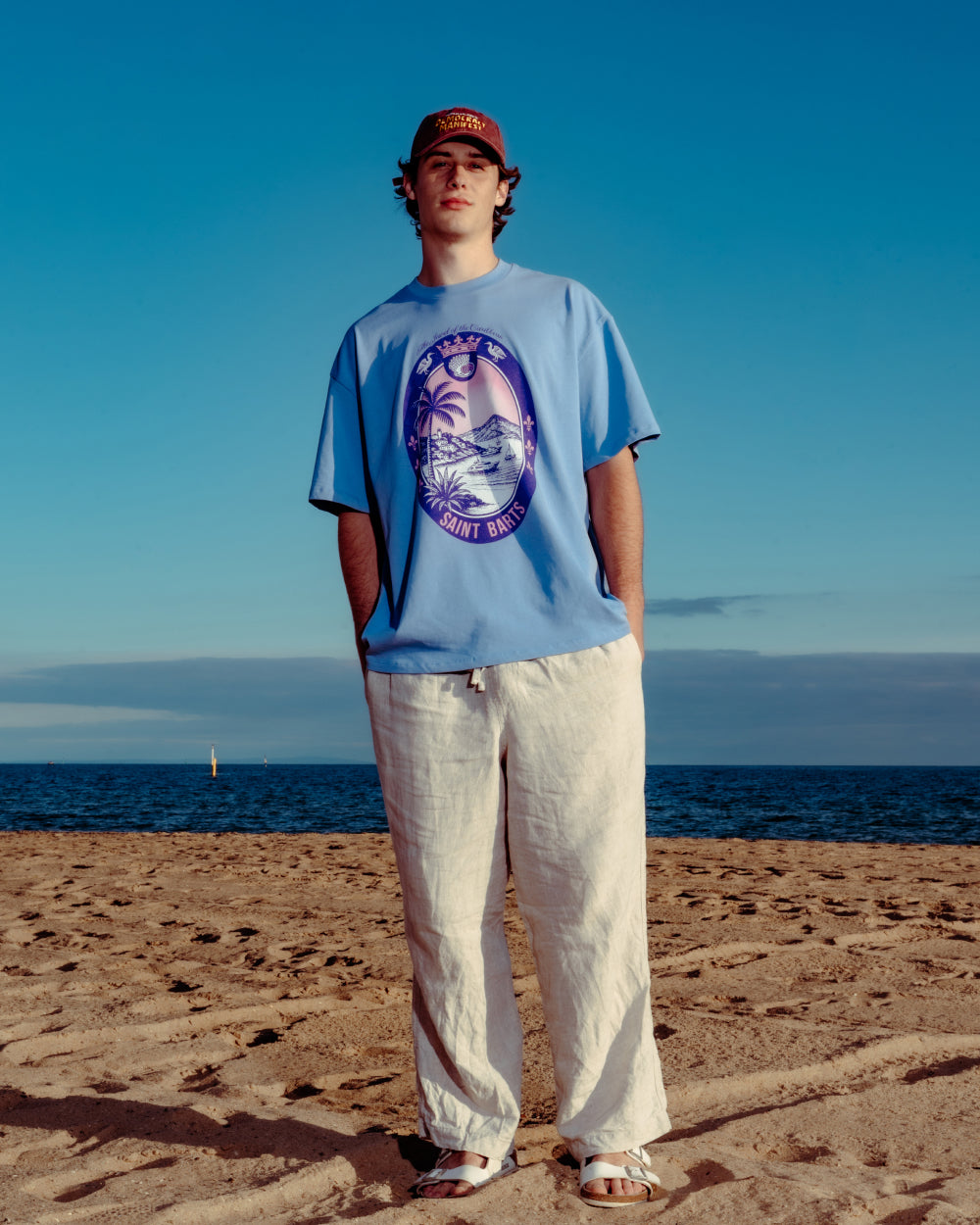 Saint Barts Scene Oversized Tee Unisex