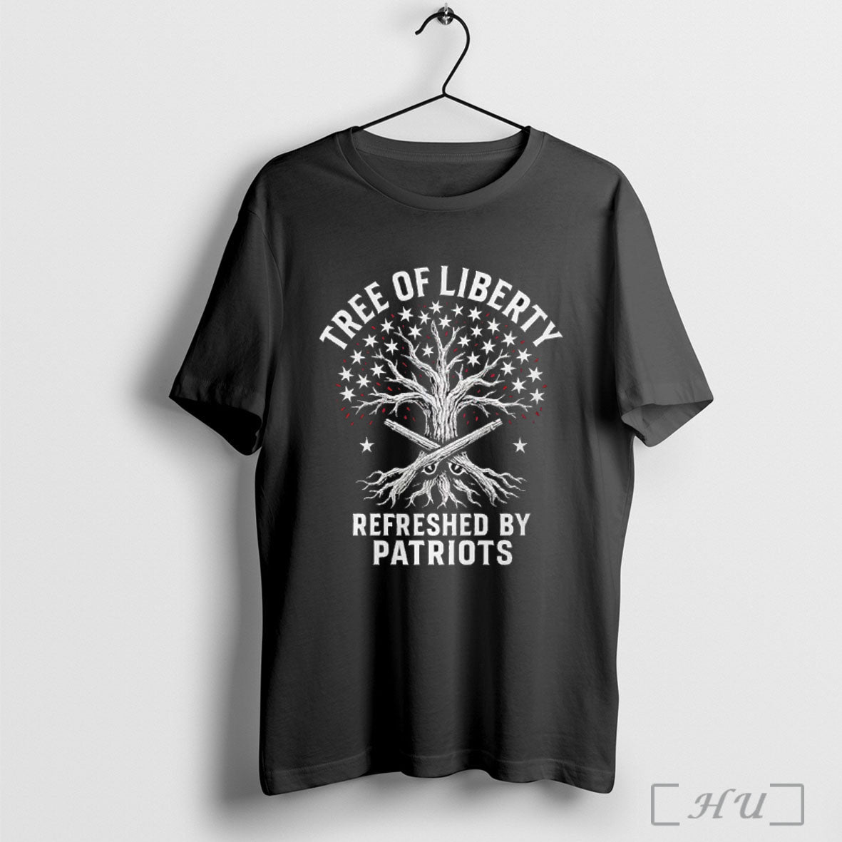 Tree Of Liberty Refrenshed By Patriots Star T Shirt Unisex