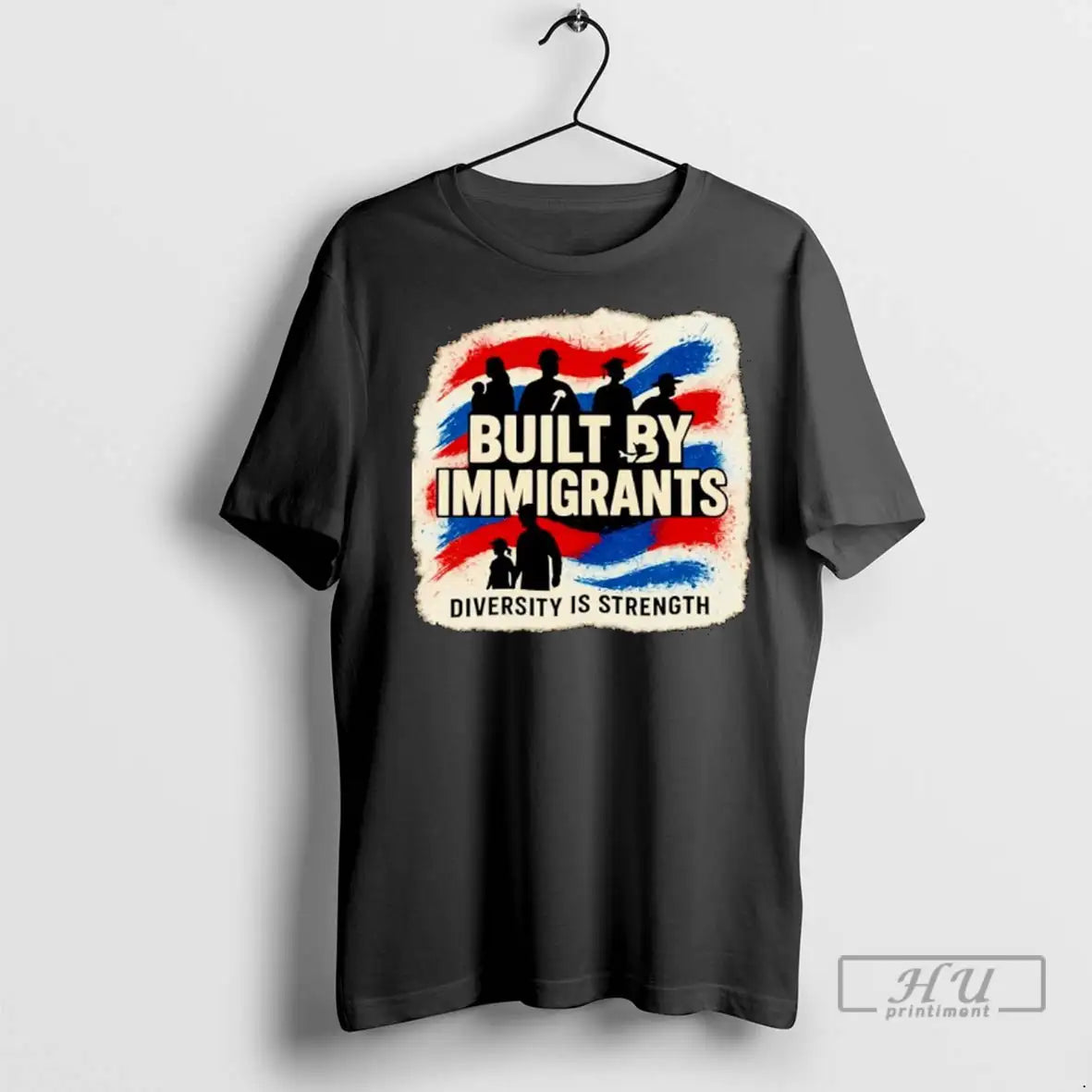 Trending Built By Immigrants Diversity Is Strength Ornaments T Shirts Unisex