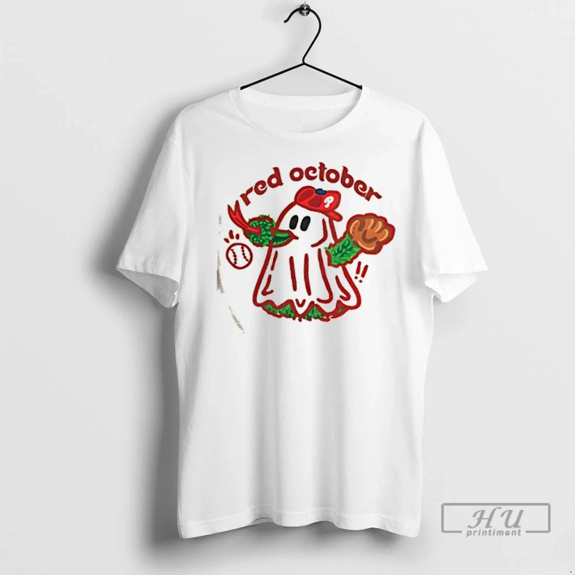 Trending Mascot Philadelphia Phillies Red October Halloween Baseball T Shirts Unisex