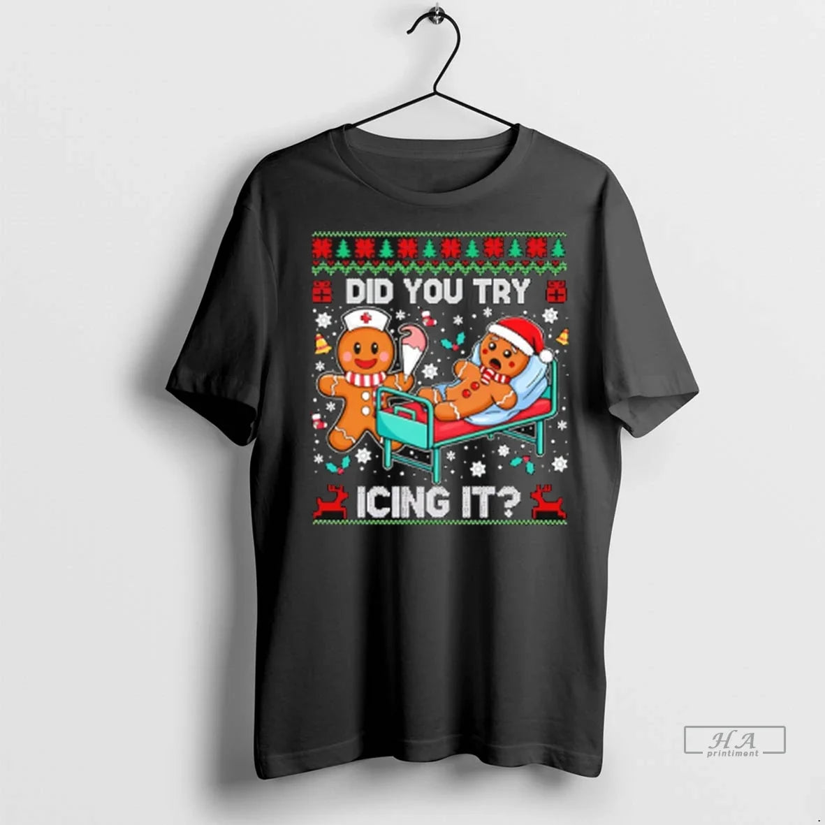 Trendy Officials Gingerbread Did You Try Icing It Christmas 2025 Shirt Sweater Unisex