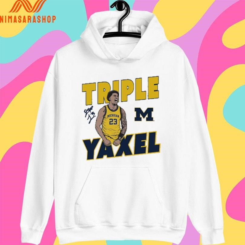 Triple Yaxel Lendeborg Michigan Wolverines Signature 2026 Shirts
