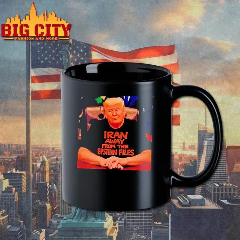 Trump Wearing Iran Away From The Epstein Files Shirt Unisex
