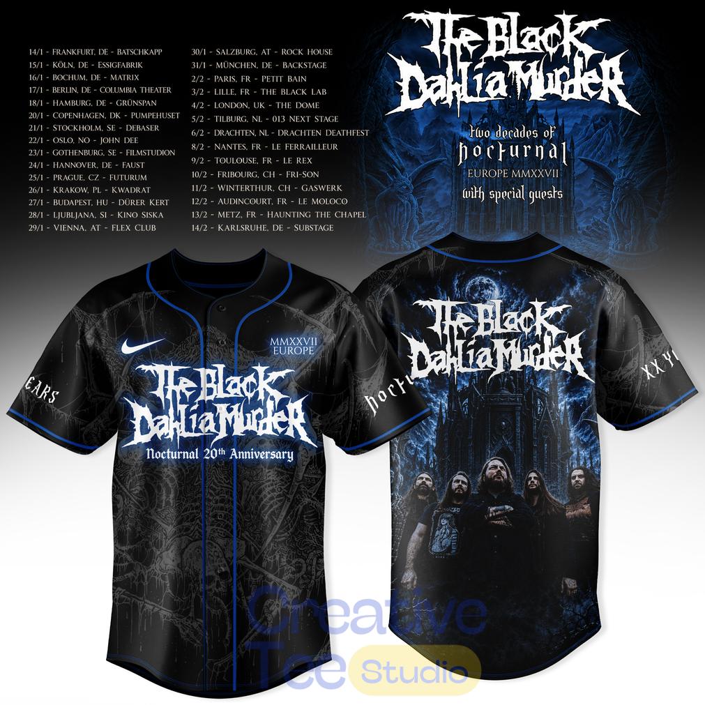 Two Decades of Nocturnal Europe MMXXVII Baseball Jersey