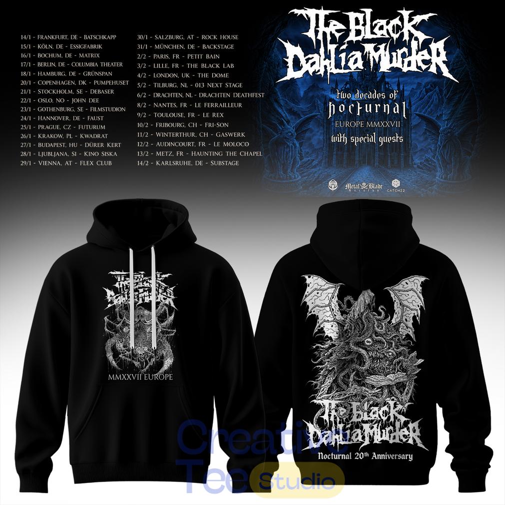 Two Decades of Nocturnal Europe MMXXVII Special Tee Hoodie