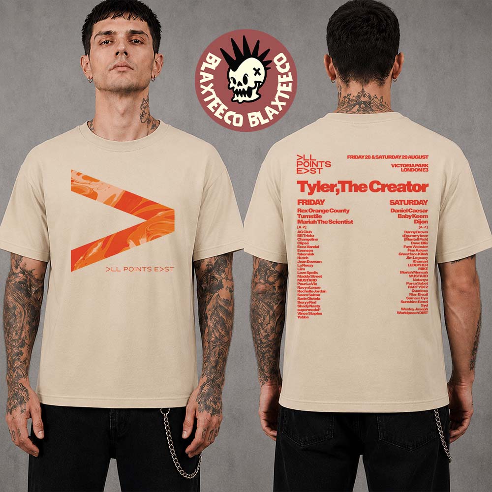 Tyler The Creator All Points East 2026 Event Tee London UK At Victoria Park On 29 August 2026 Two Sided T-Shirt