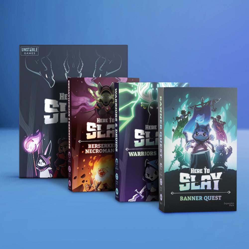 Here to Slay: Base Game + 3 Expansion Bundle Unisex
