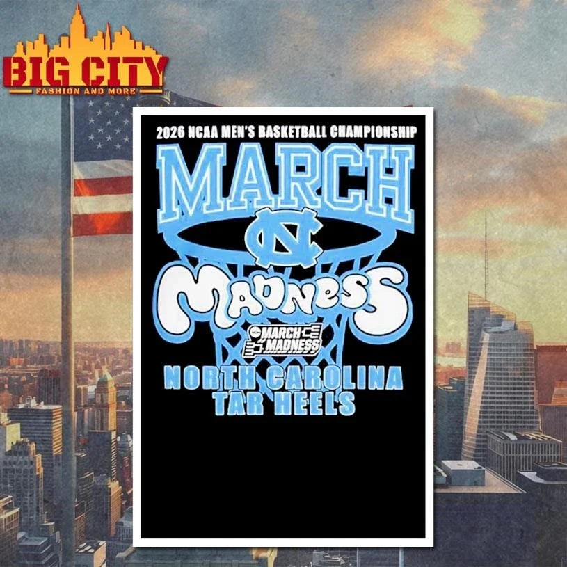 UNC Tar Heels 2026 NCAA Men’s Basketball Championship March Madness T Shirt Unisex