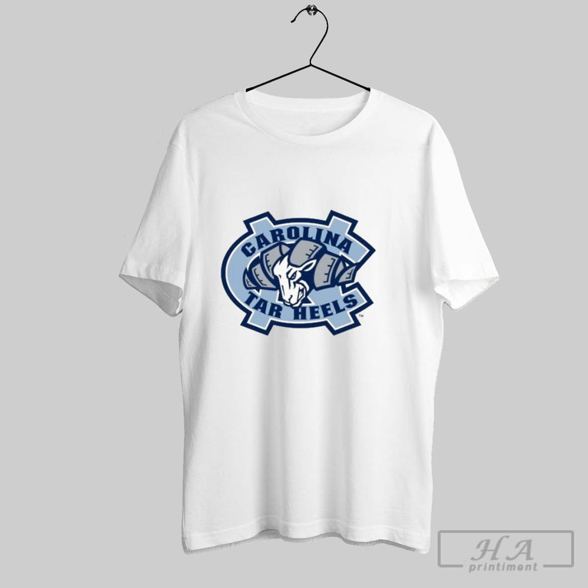 Unc Tar Heels Carolina Blue Rameses Mascot Ram Logo T Shirts Unisex
