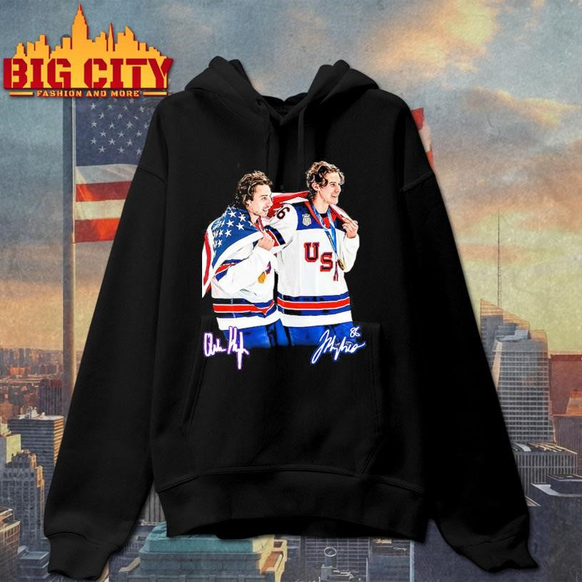 USA Gold Medal Hockey Champion Jack Hughes Quinn Hughes Shirt Unisex
