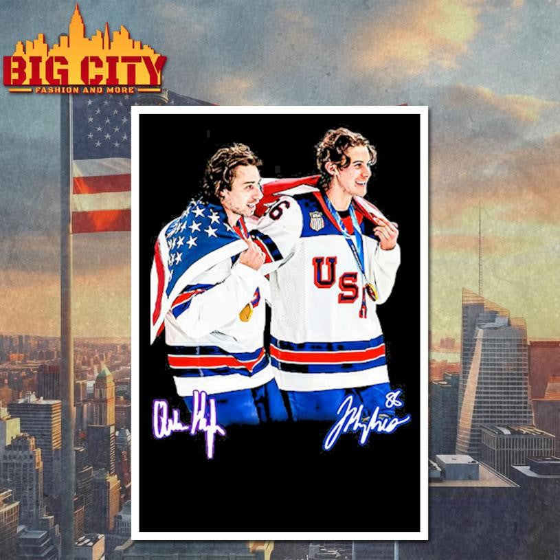 USA Gold Medal Hockey Champion Jack Hughes Quinn Hughes Shirt Unisex