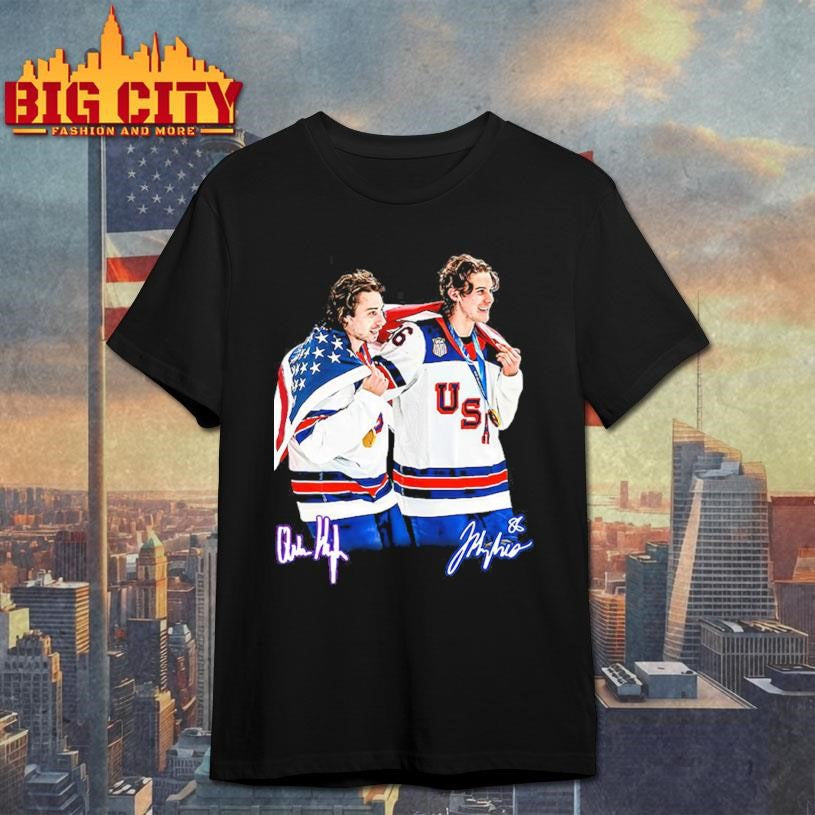 USA Gold Medal Hockey Champion Jack Hughes Quinn Hughes Shirt Unisex