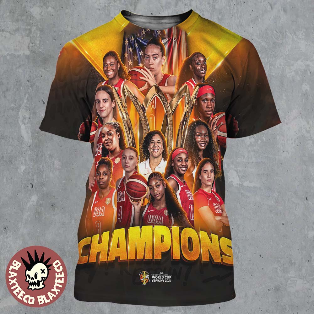 USA Women’s Basketball Team 2026 FIBA World Cup Champions Germany All Over Print Shirt
