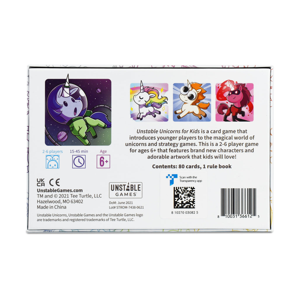Unstable Unicorns for Kids: Base Game Unisex