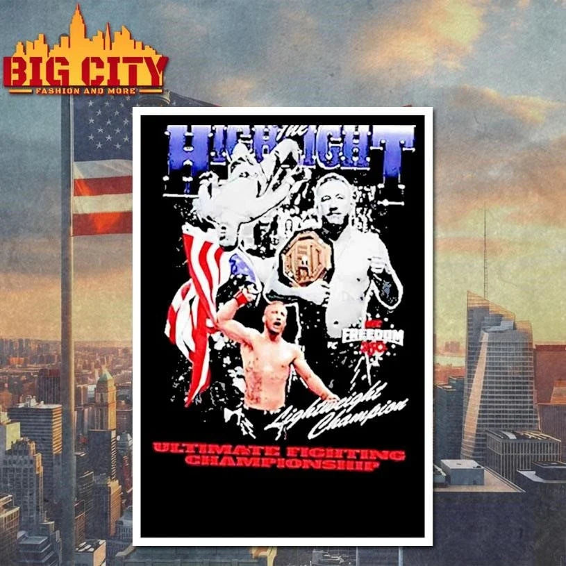 Ufc Justin Gaethje Highlight Freedom 250 Signature Shirt Unisex