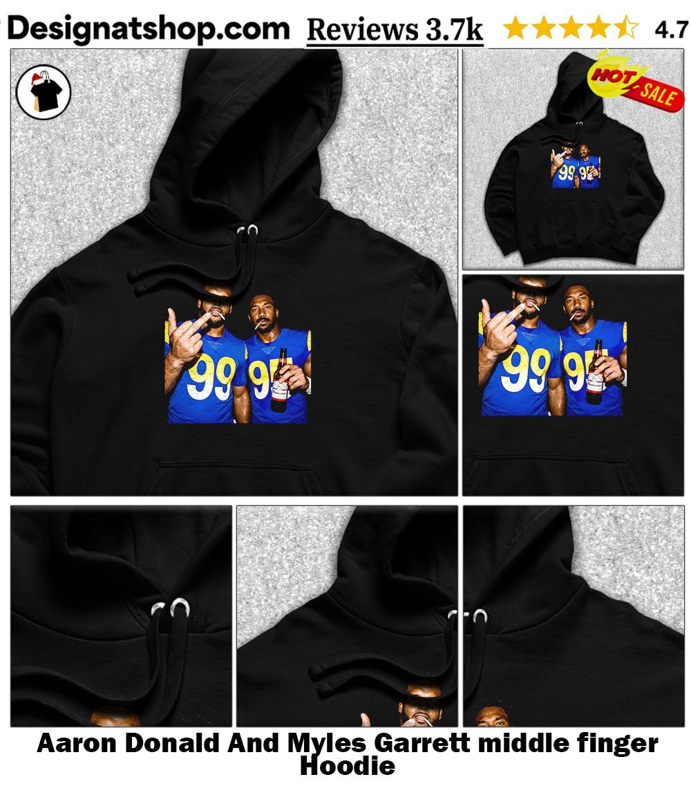 Aaron Donald And Myles Garrett middle finger shirt