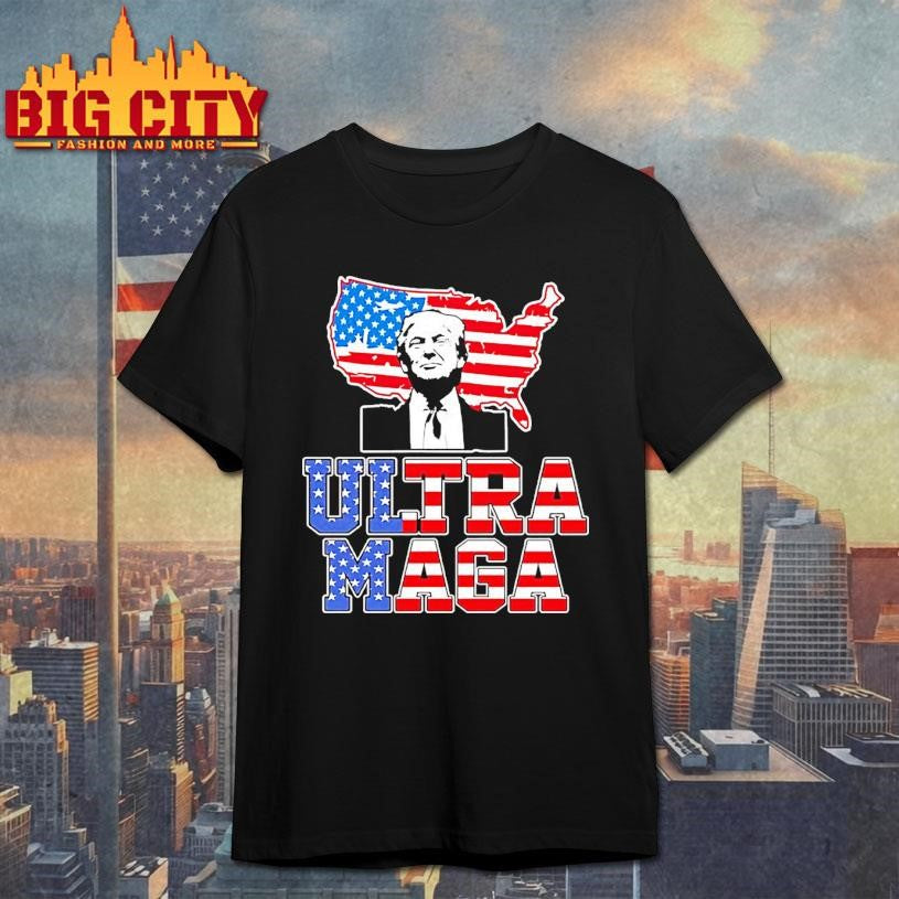 Ultra Mega Patriotic Trump Republicans Usa Flag Shirt Unisex