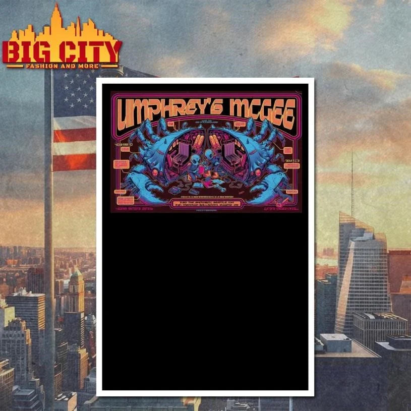 Umphreys McGee Eugene, OR Mar 21 2026 Poster Shirt Unisex