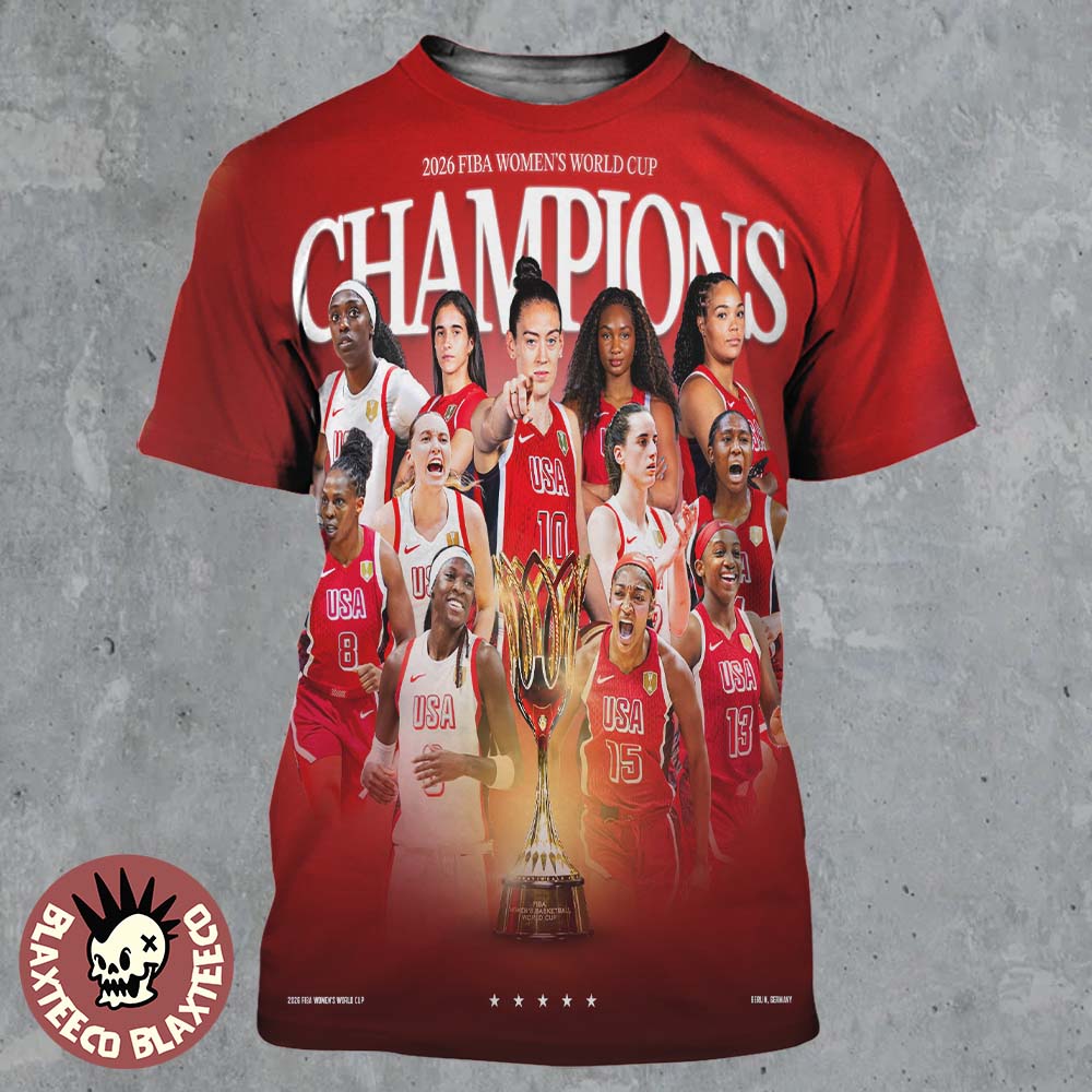 United States Women’s National Basketball Team 2026 FIBA Women’s World Cup Champions All Over Print Shirt