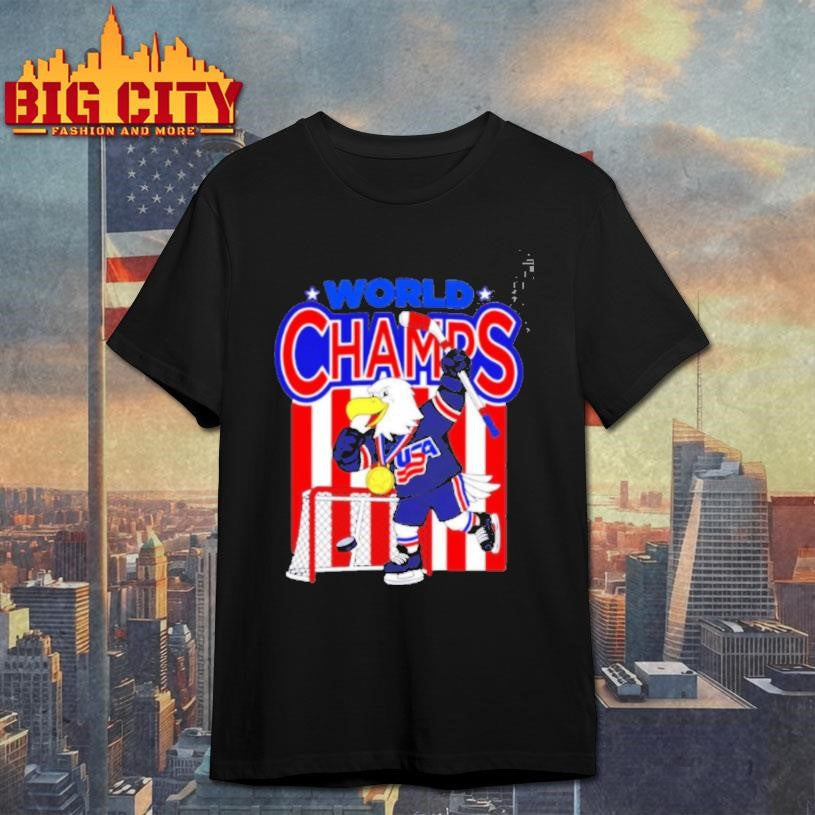 Usa Hockey World Champs 2026 Mascot Shirt Unisex
