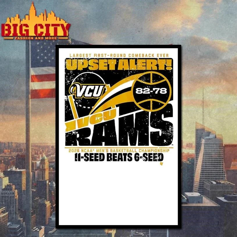 VCU Rams MBB 2026 March Madness Upset Alert Vintage Shirt Unisex