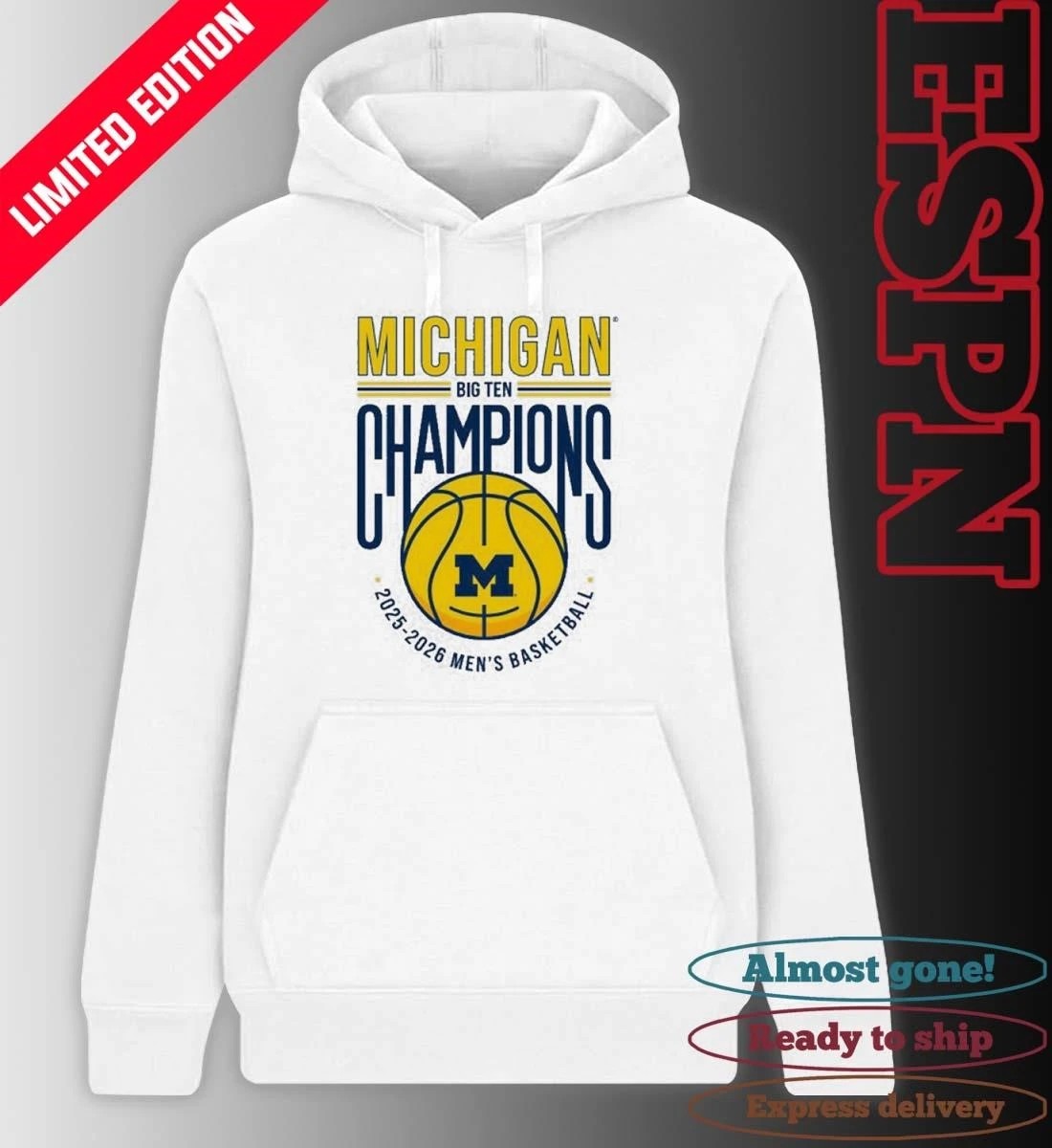 Valiant Michigan Basketball 2025–2026 Big Ten Regular Season Champions Shirt