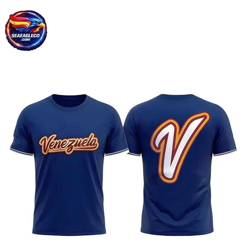 Venezuela Baseball 2026 World Baseball Classic Two Sided Shirt Unisex