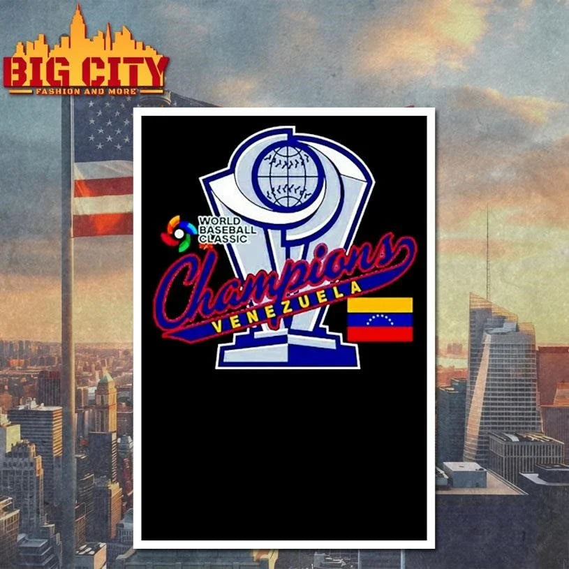 Venezuela Wins World Baseball Classic Champions 2026 Trophy Shirt Unisex
