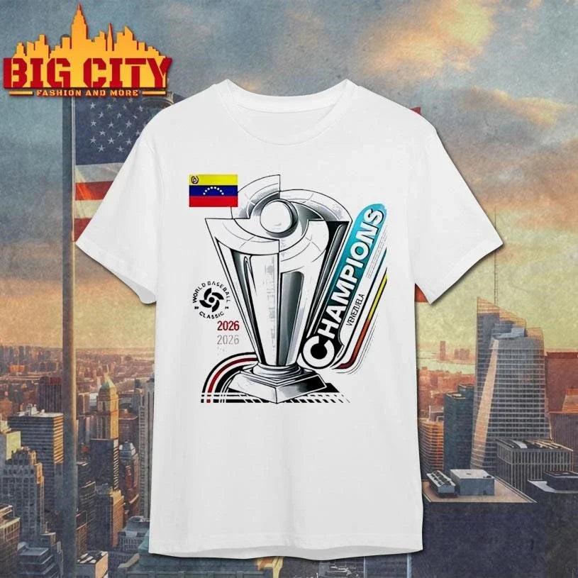Venezuela World Baseball Classic 2026 Champions trophy logo T Shirt Unisex