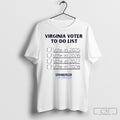 Virginia Voter To Do List Vote In 2025 Spanberger Sweater Unisex