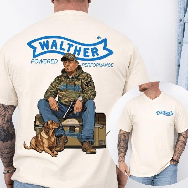 Walther Trump Hunting Shirt,  Top Menswear, Gun Lover, Tactical Gear Shirt Hoodie, Sweatshirt | Teenookco.com