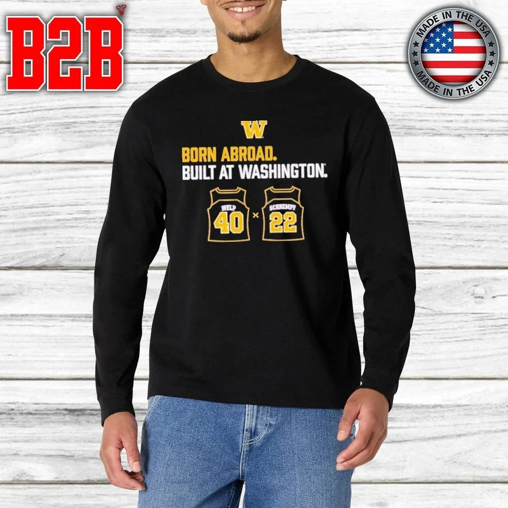 Washington Huskies Schrempf-Welp Duo Shirt Unisex
