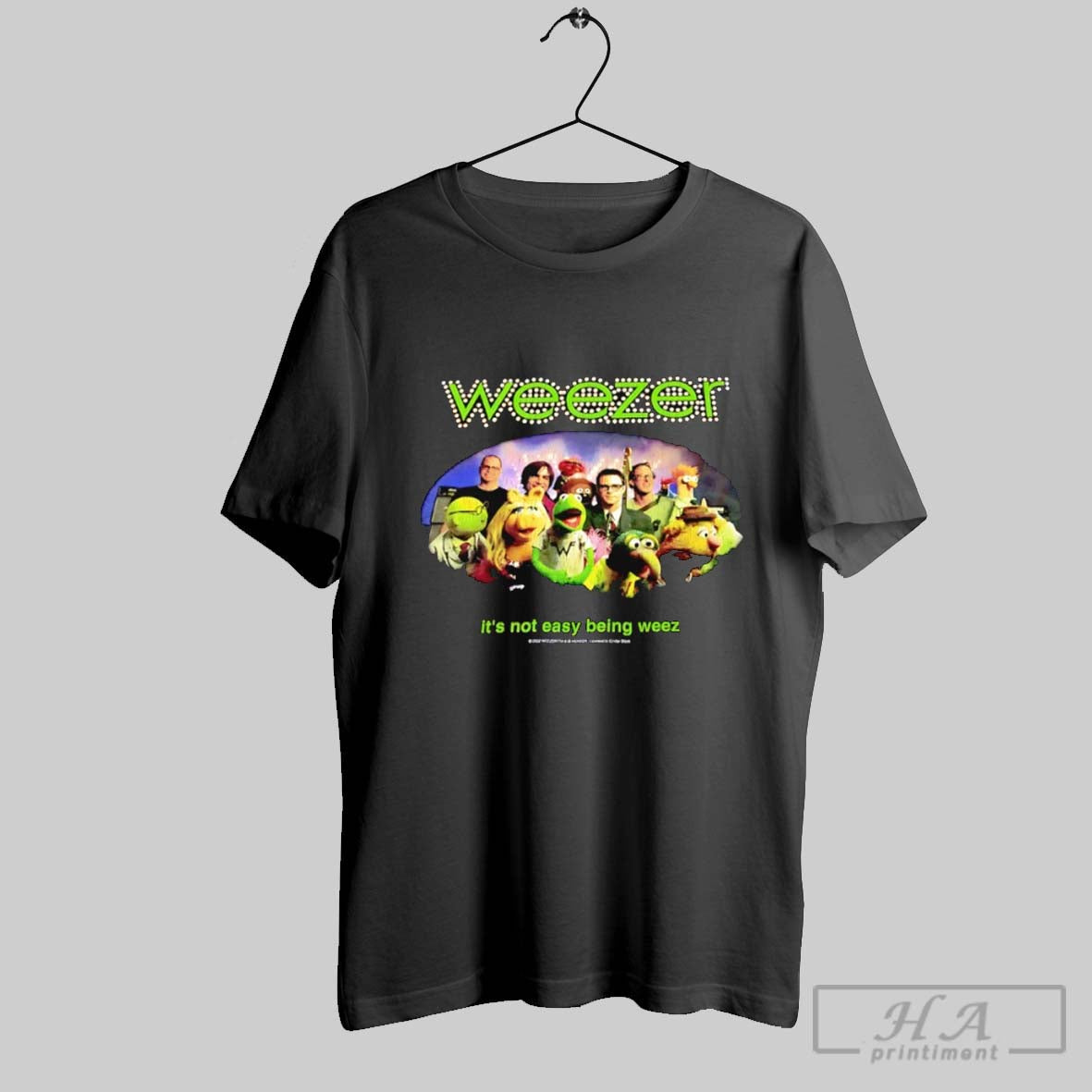 Weezer 2002 Its Not Easy Being Weez The Muppets Collage Unisex
