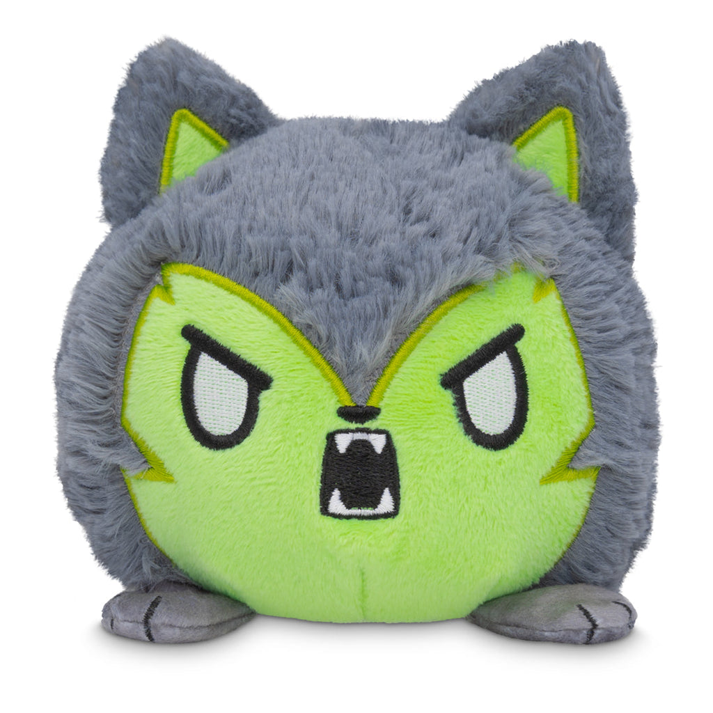 Halloween Wolf & Werewolf 4" Reversible Plushie (Glow) Unisex
