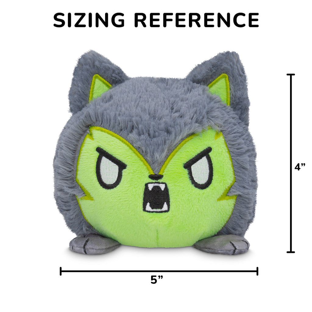 Halloween Wolf & Werewolf 4" Reversible Plushie (Glow) Unisex