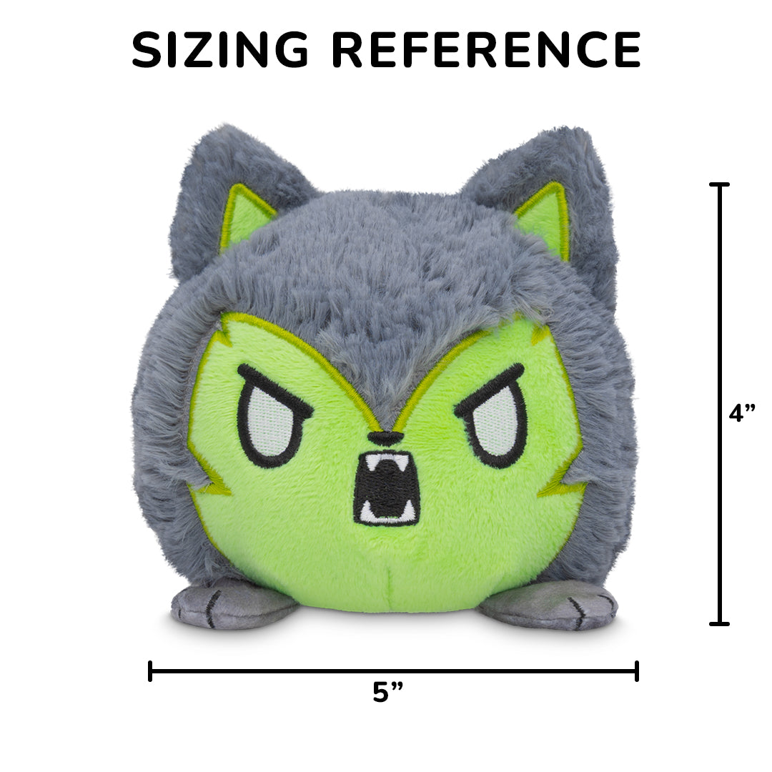 Halloween Wolf & Werewolf 4" Reversible Plushie (Glow) Unisex