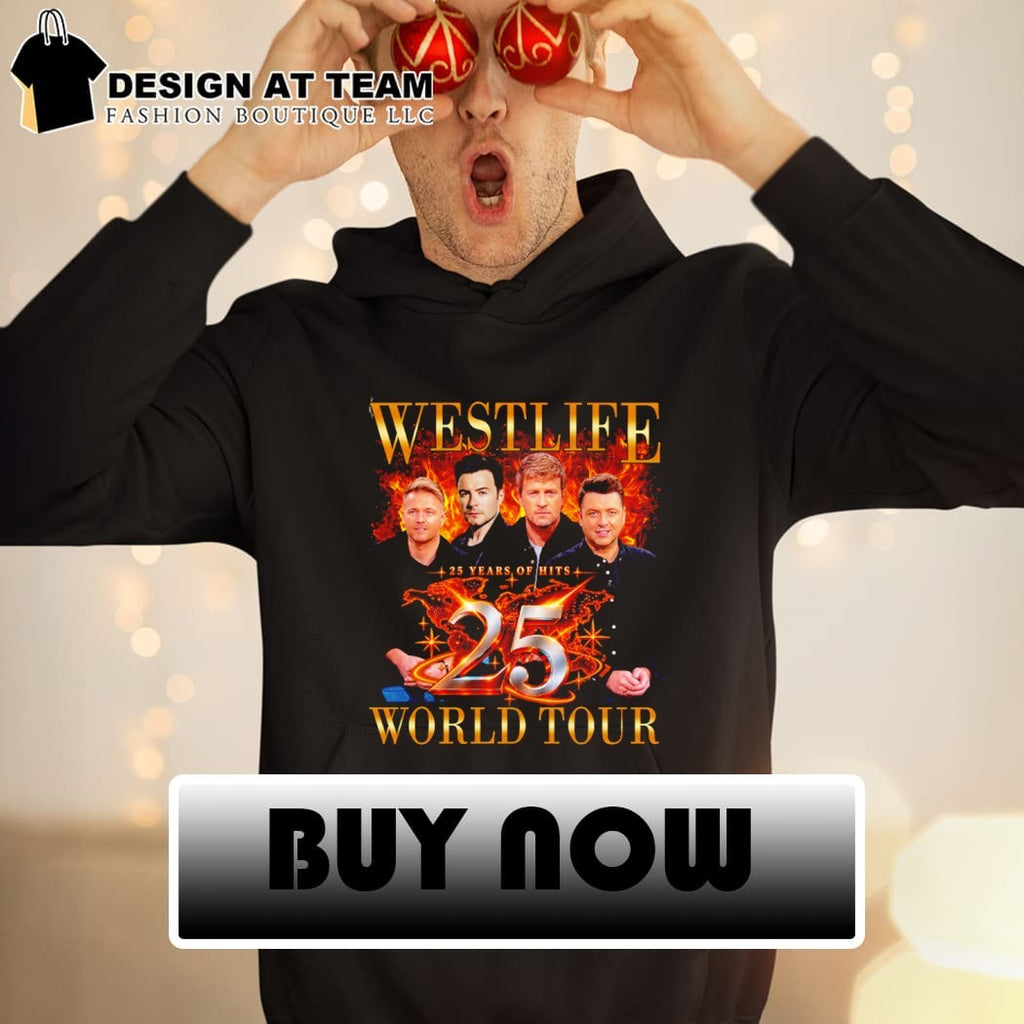 Westlife 25th Anniversary Tour 2026 shirt