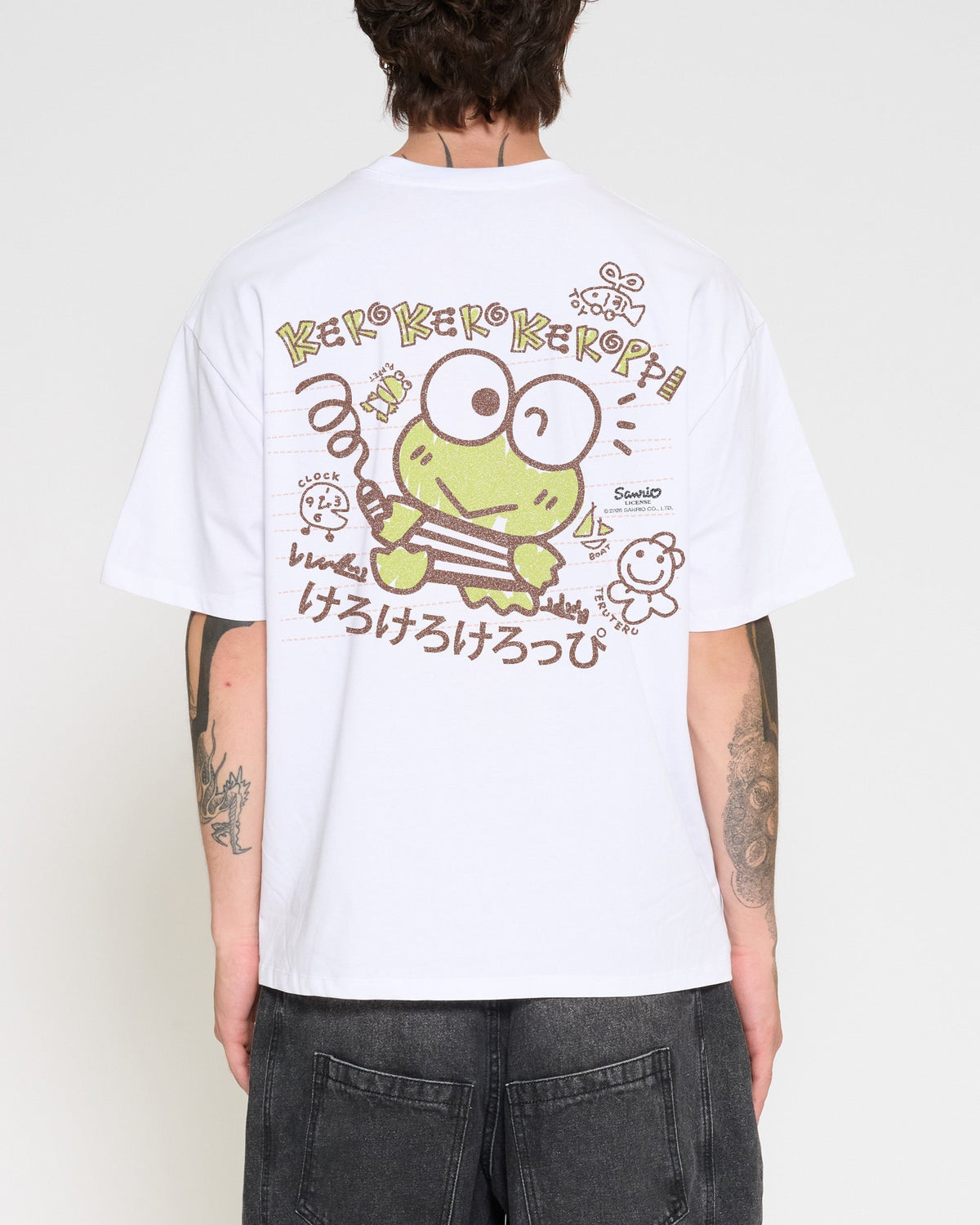 Keroppi Scribble Oversized Tee Unisex