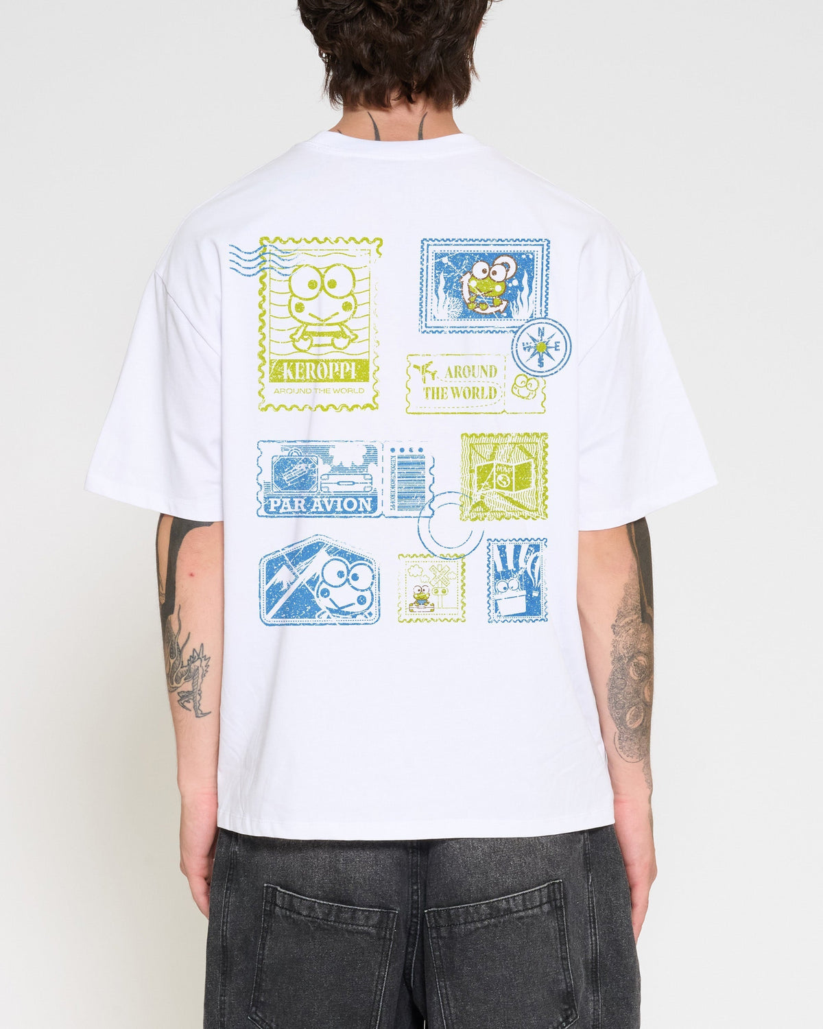 Keroppi Stamp Oversized Tee Unisex