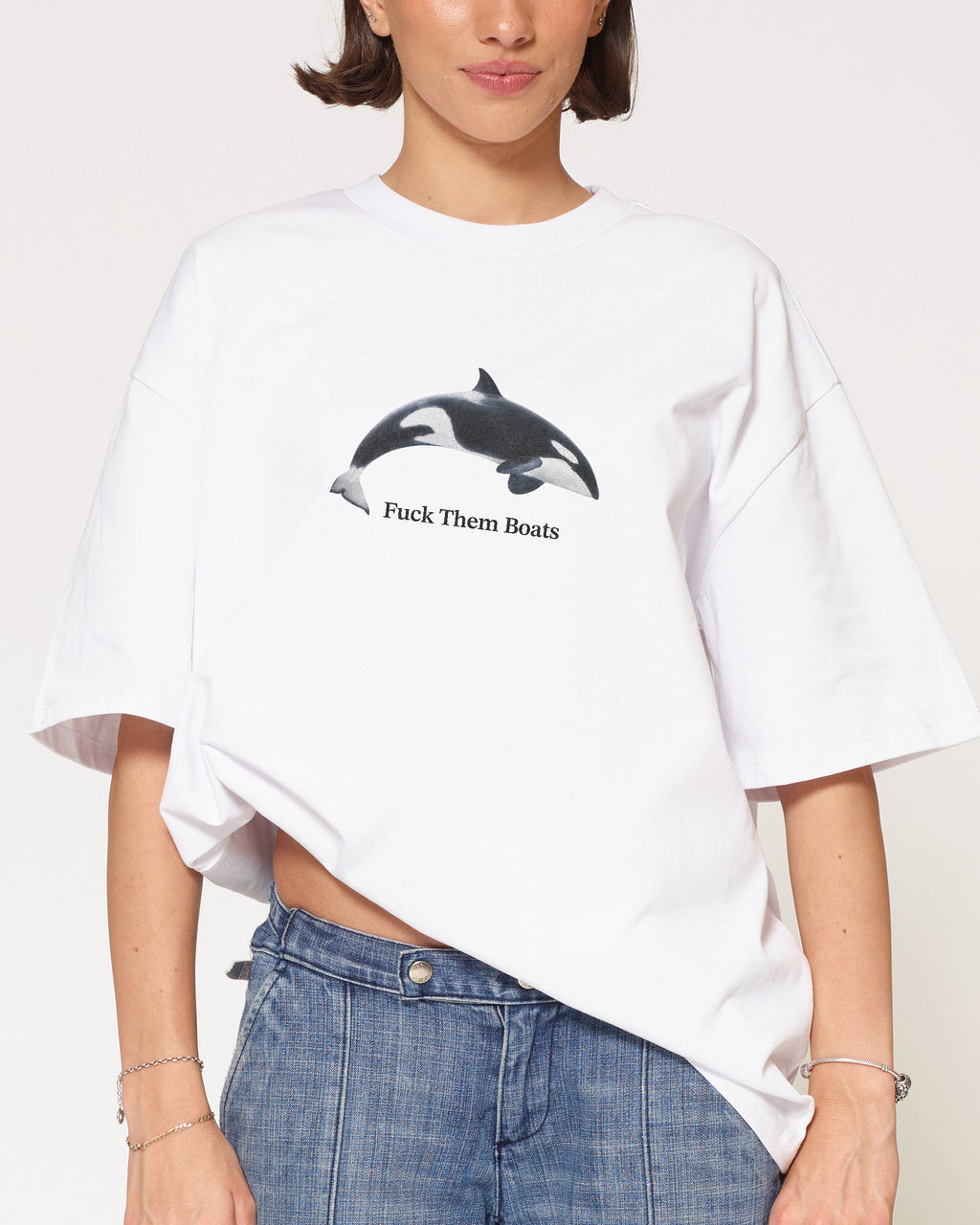 Fuck Them Boats Oversized Tee Unisex