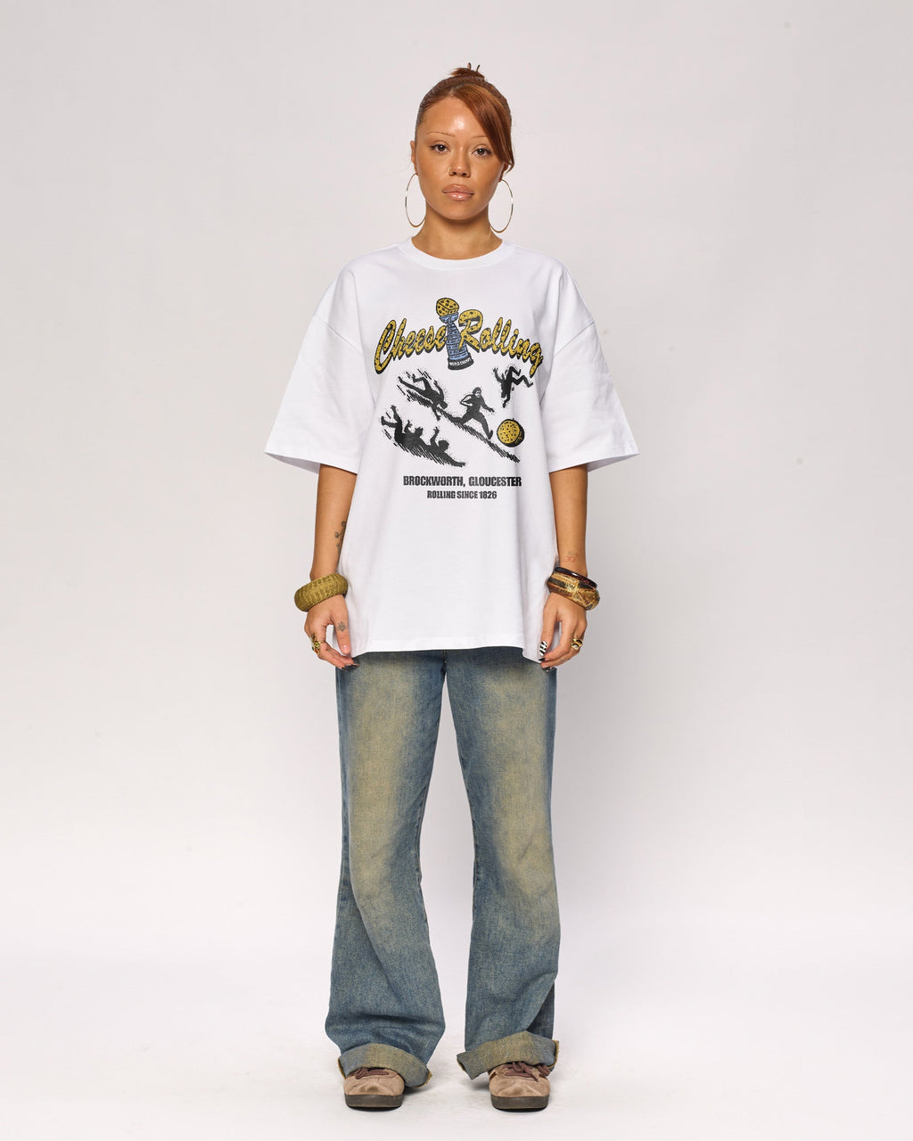 Cheese Rolling Oversized Tee Unisex