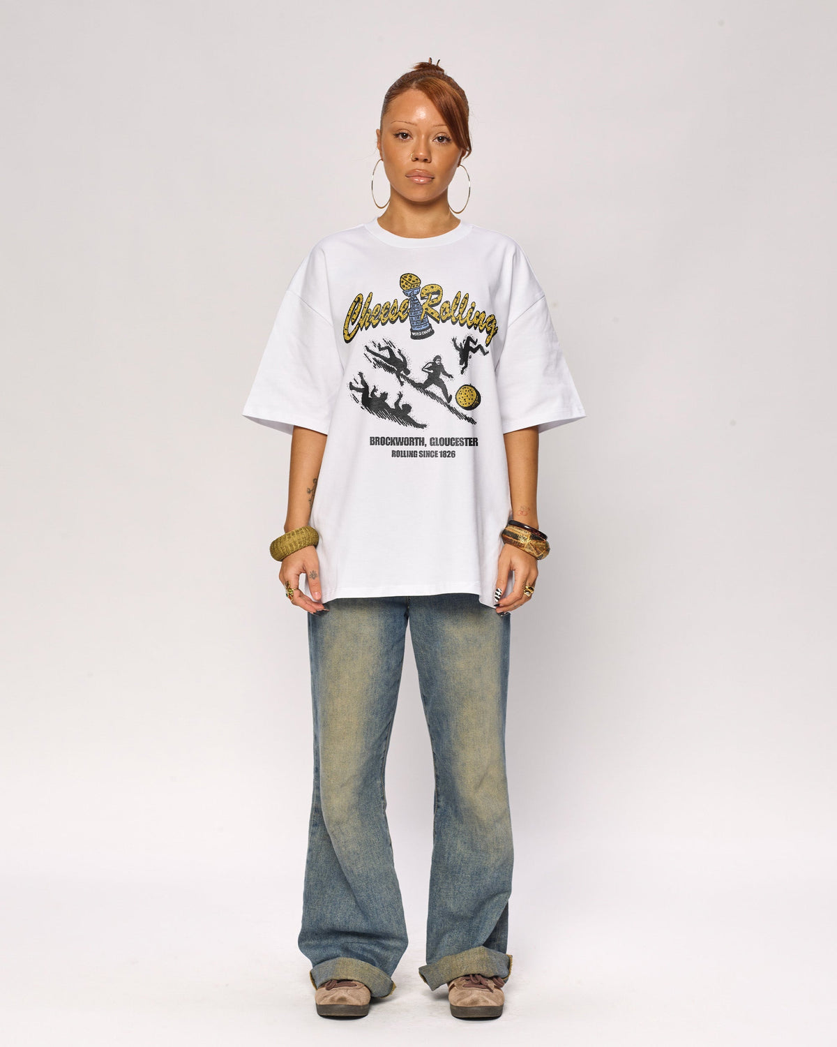 Cheese Rolling Oversized Tee Unisex